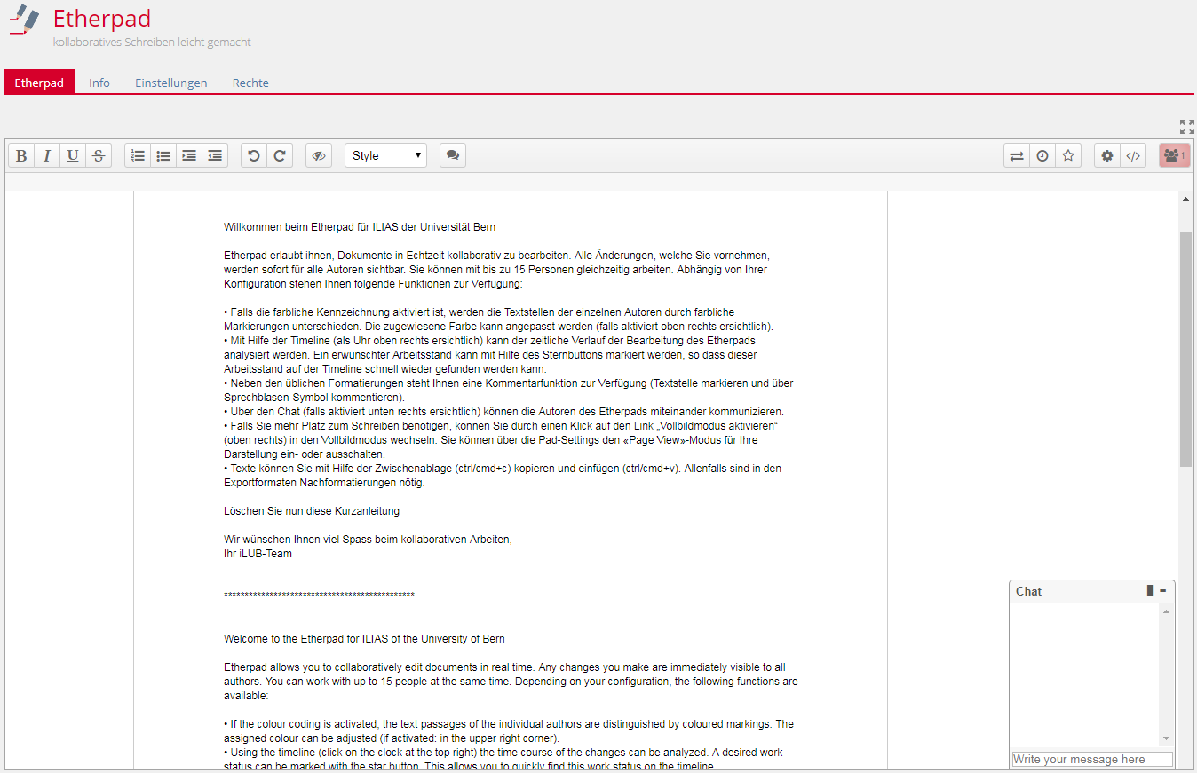 Texte gemeinsam online verfassen